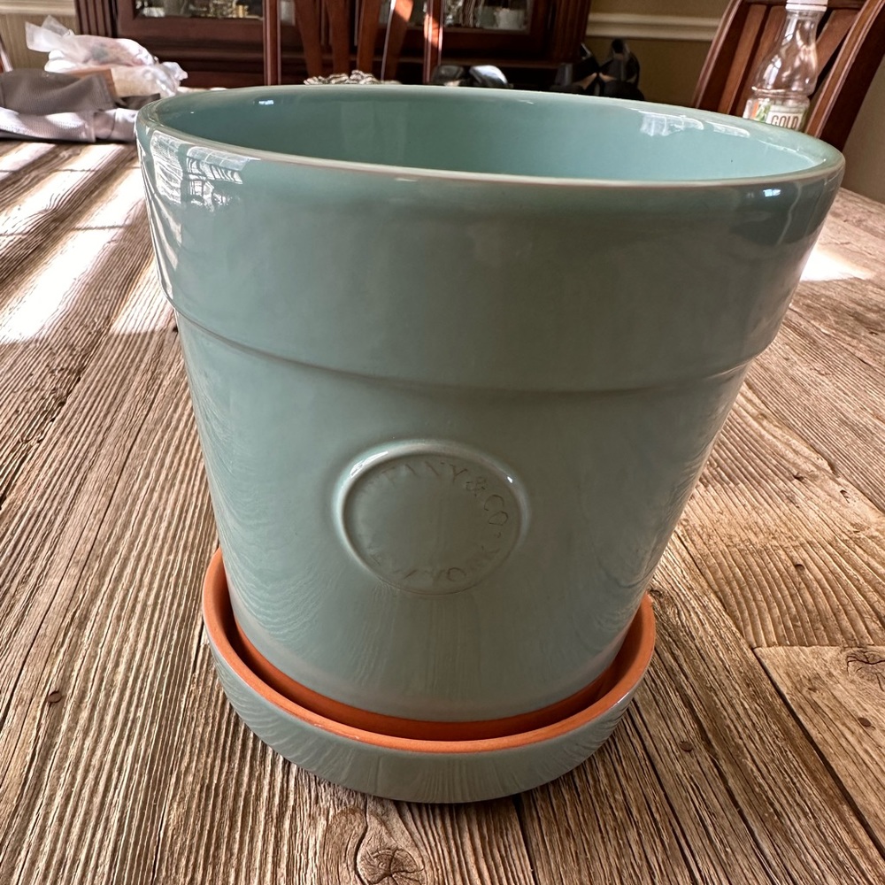 TIFFANY & CO. Blue Flower Pot